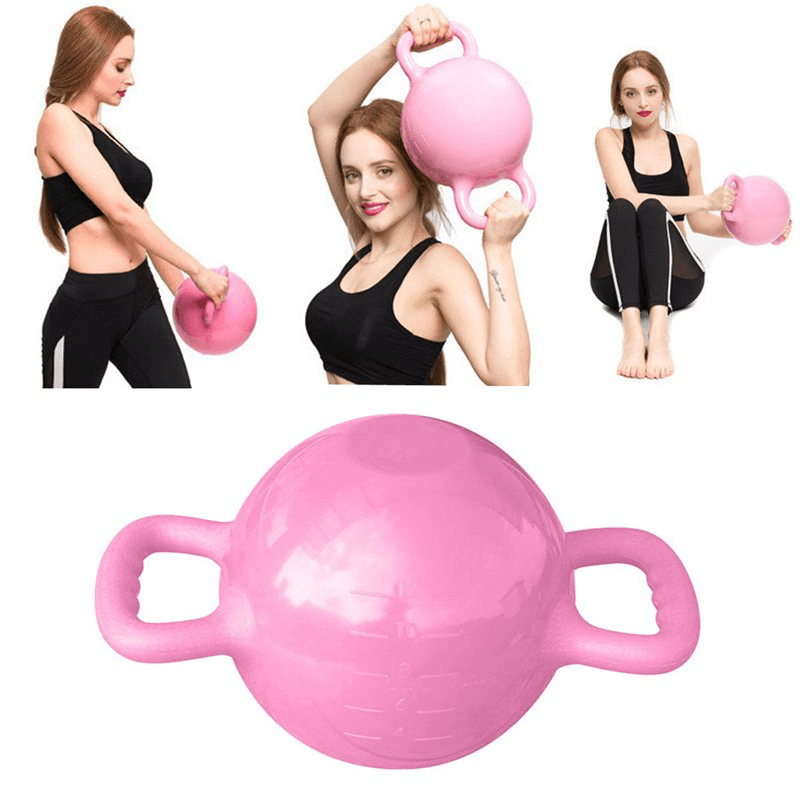 0-12LB Water Kettlebell Adjustable Dumbbell Double Handles Pilates Body Shaping Equipment Strength Training Yoga Fitness - MRSLM