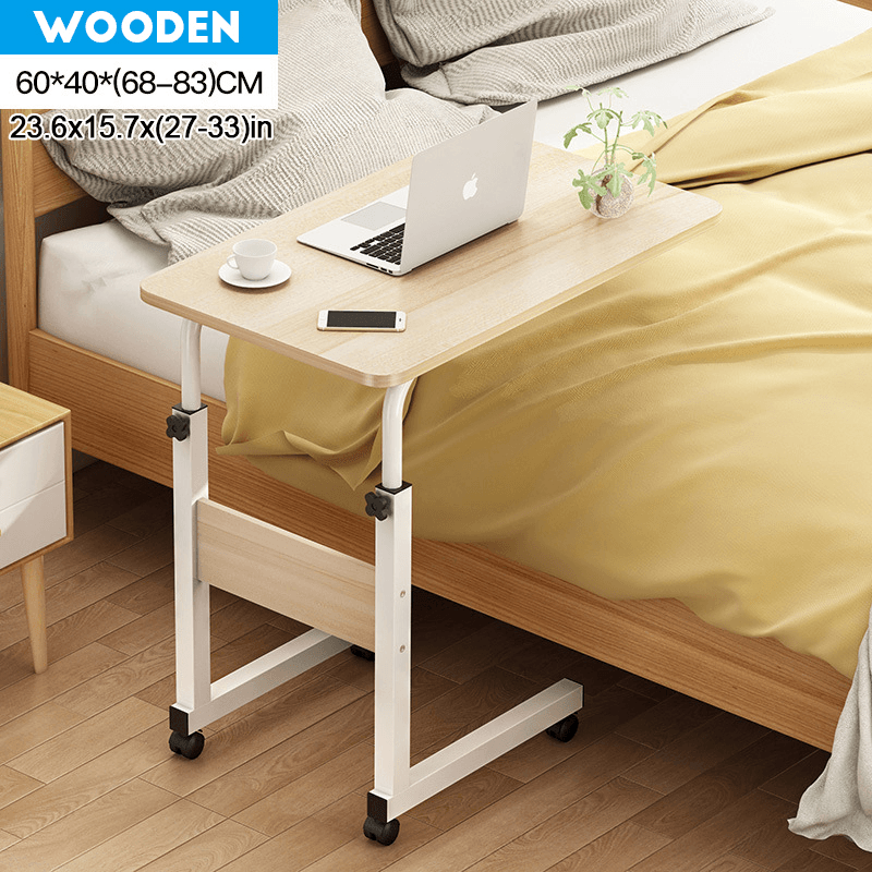 Simple Computer Laptop Desk Lazy Bed Side Desk Movable Lifting Studey Table for Home Office - MRSLM