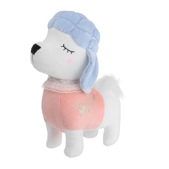Metoo 24CM Poodle Dog Plush Toy Stuffed Cartoon Animal Doll for Baby Kids Birthday Gift - MRSLM