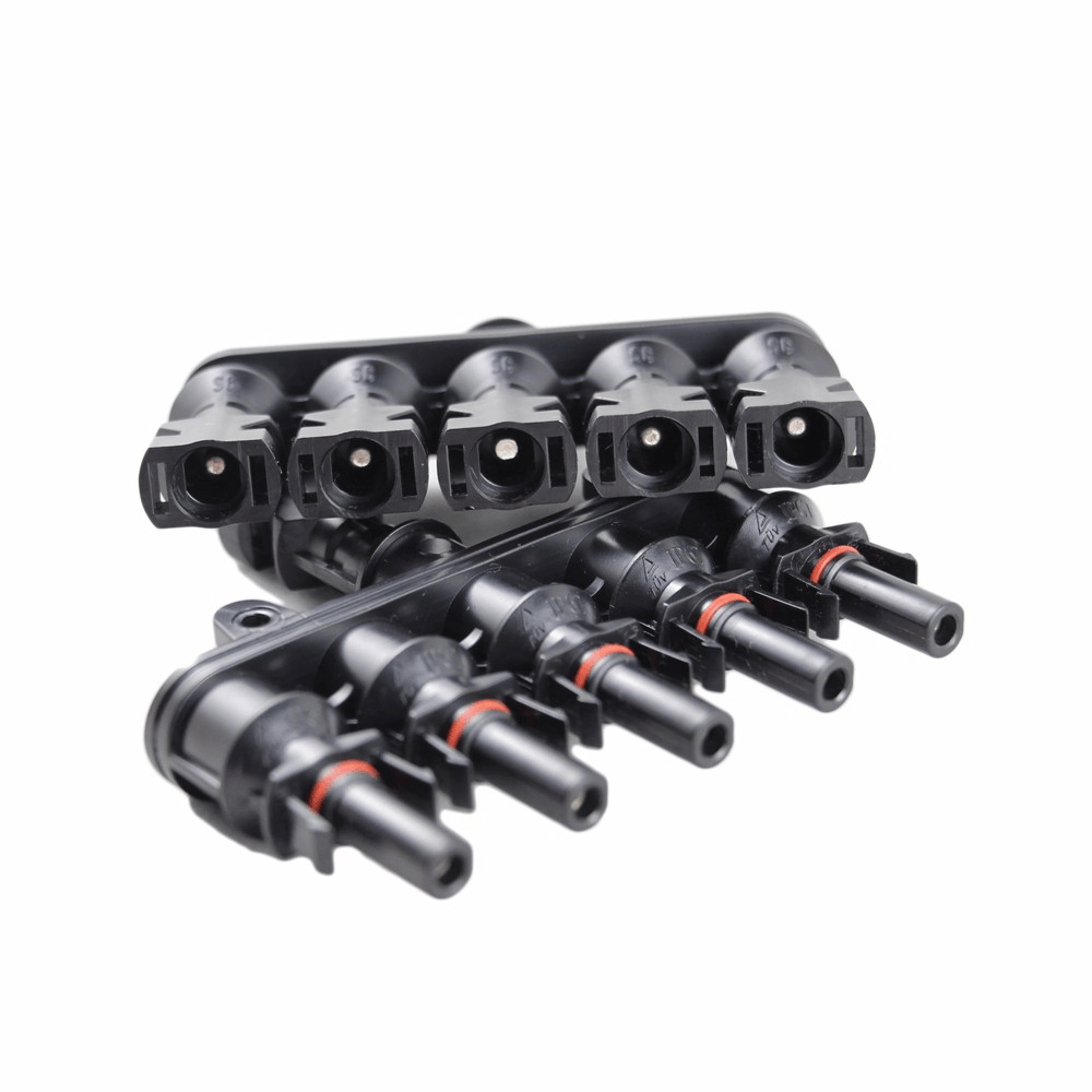 MC4T-A3 MC4 M/FM Solar Panel 5 to 1 T Branch 30A Solar Panel Connector Cable Coupler Combiner - MRSLM