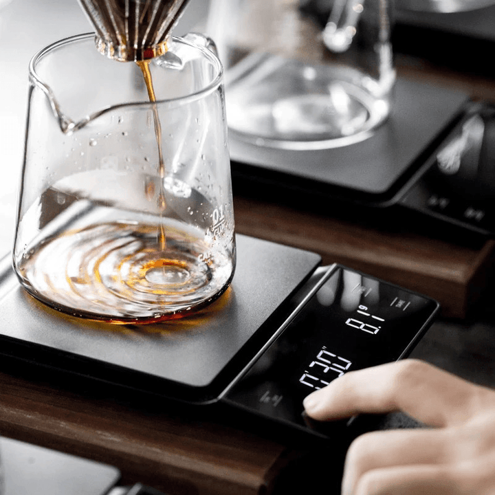 3Kg/0.1G Sensitive Touch Kitchen Scale with Timer for Pour over and Drip Coffee with LED Display - MRSLM