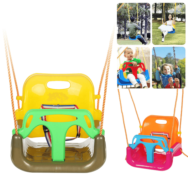 3-In-1 Swing Toys Anti-Skid Hanging Chair Baby Safety Swing Seat Outdoor Garden for More than 6 Months - MRSLM