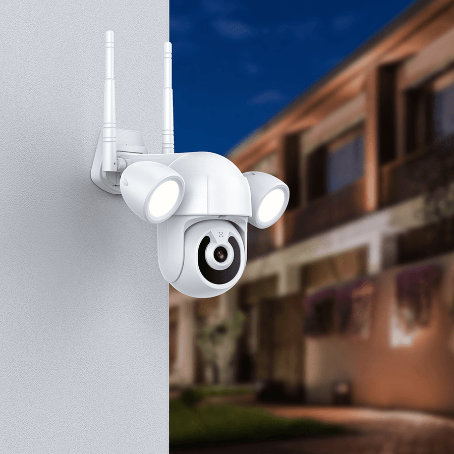 INQMEGA ST-939 3MP Smart WIFI Lighting IP Camera Courtyard Floodlight Outdoor IR IP66 Waterproof Home Garden CCTV Security Surveillance Cam Lights Wall Lamp - MRSLM