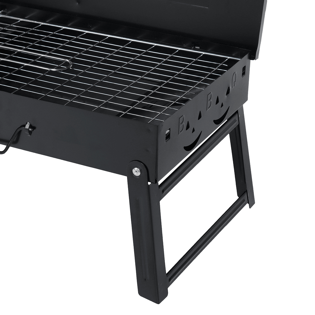 Heavy-Duty Folding Barbecue Oven Set Campfire Grill Outdoor Portable BBQ Grill Square Stove Set - MRSLM