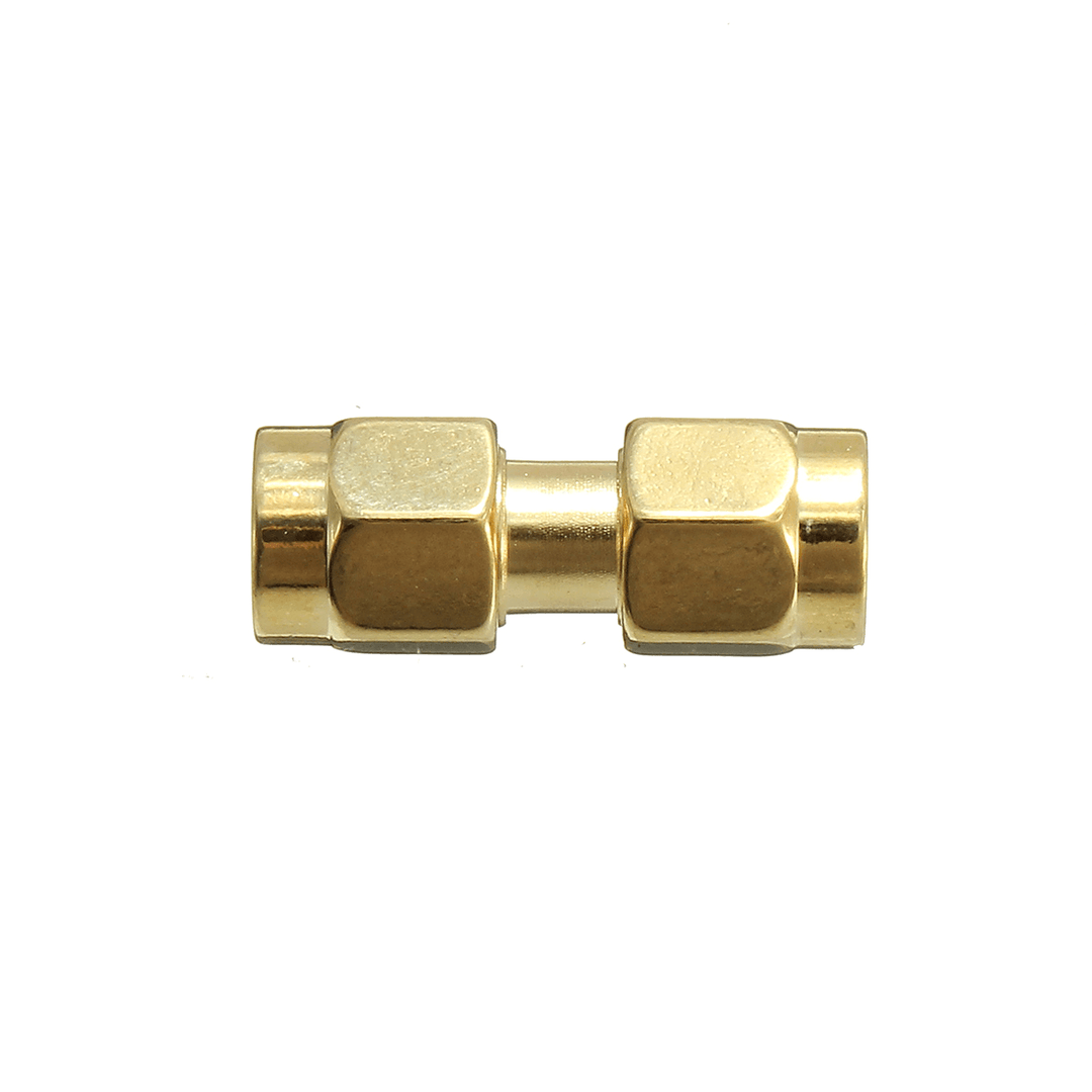 Excellway® CA01 2Pcs Copper SMA Male to SMA Male Plug RF Coaxial Adapter Connector - MRSLM