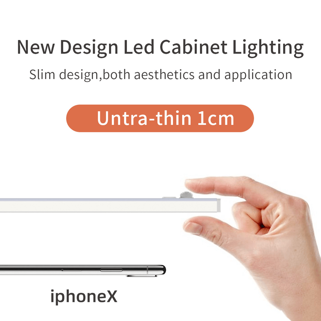 USB Charging Cabinet Light Human Body Infrared Sensing Wardrobe Lamp Adjustable Brightness Eyecare Cabinet Light with Three Modes - MRSLM