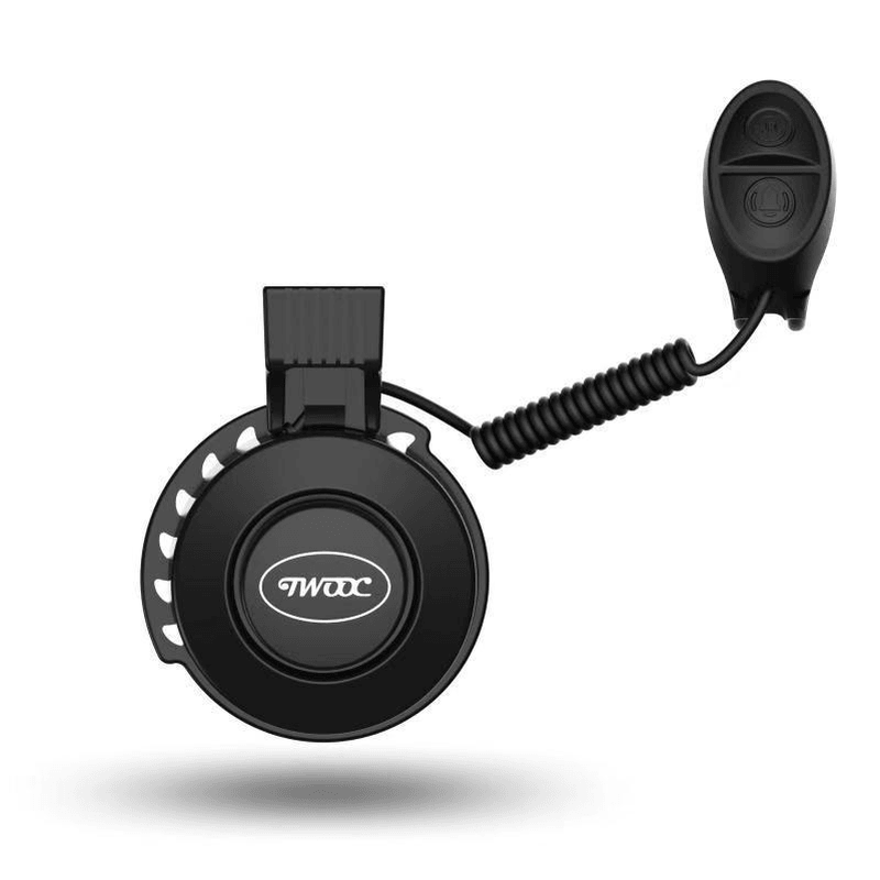 TWOOC Upgraded USB Charging Electronic Bike Bell Waterproof 50-100Db Adjustable 4 Modes Low Noise Bike Alarm Bicycle Accessories - MRSLM