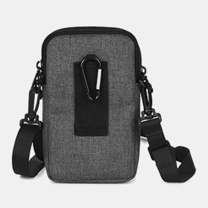 Men Women Waterproof Messenger Shoulder Bag Waist Storage Handbag Mobile Phone Packs Sports Wallet - MRSLM