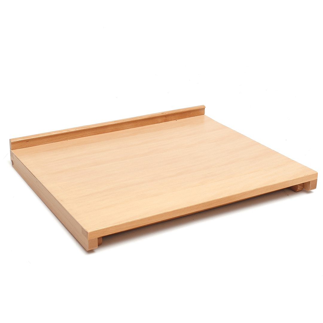 Adjustable Beech Wood Drawing Storage Board Fold Flat Sketching Crafted with Elastic Band - MRSLM