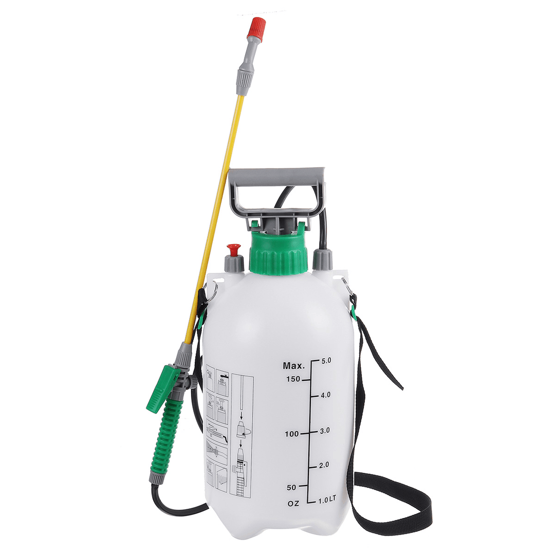 5L Liter Pressure Sprayer Canapasic Spray Weed Killer Garden Chemical Pump Jet - MRSLM