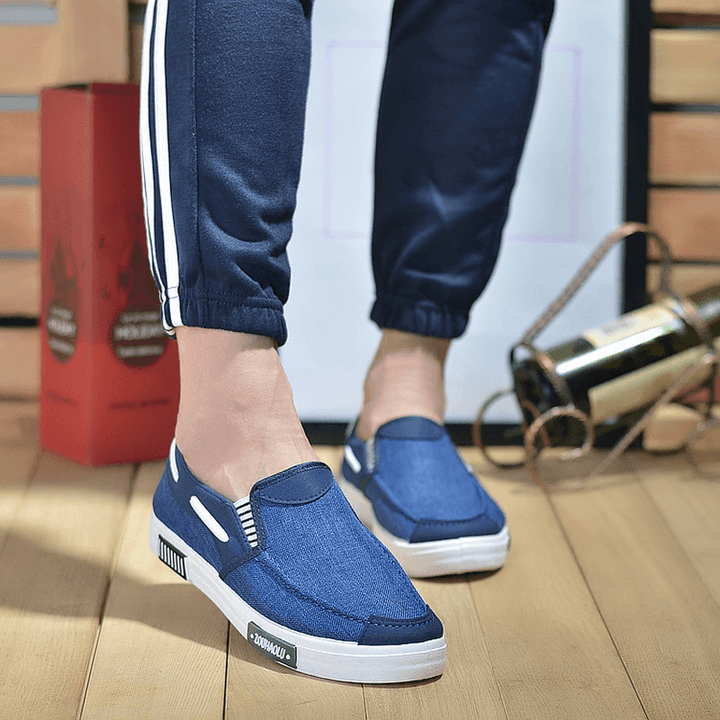 Men Canvas Casual Soft Loafers - MRSLM