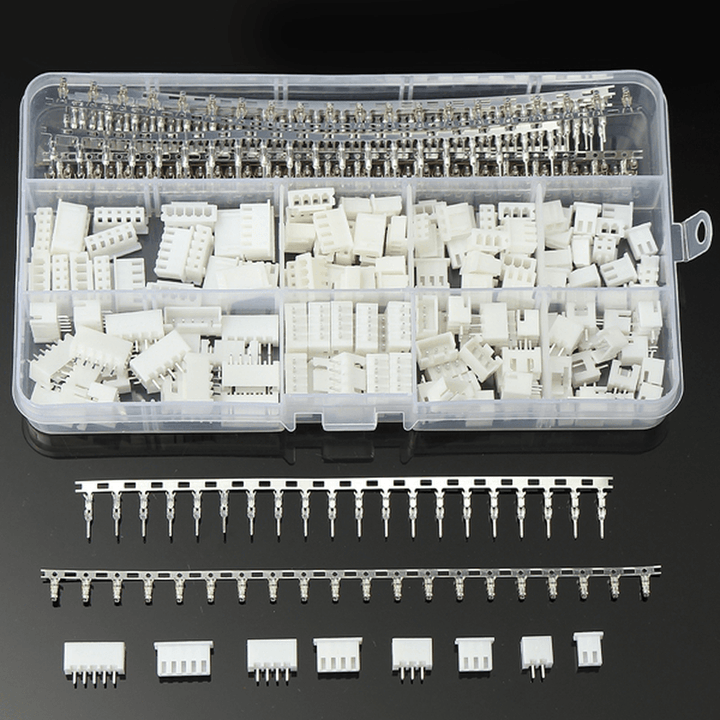 Excellway DH32 560Pcs 2/3/4/5Pin Male/Female Wire Jumper Head Connector Adapter Plug Set - MRSLM