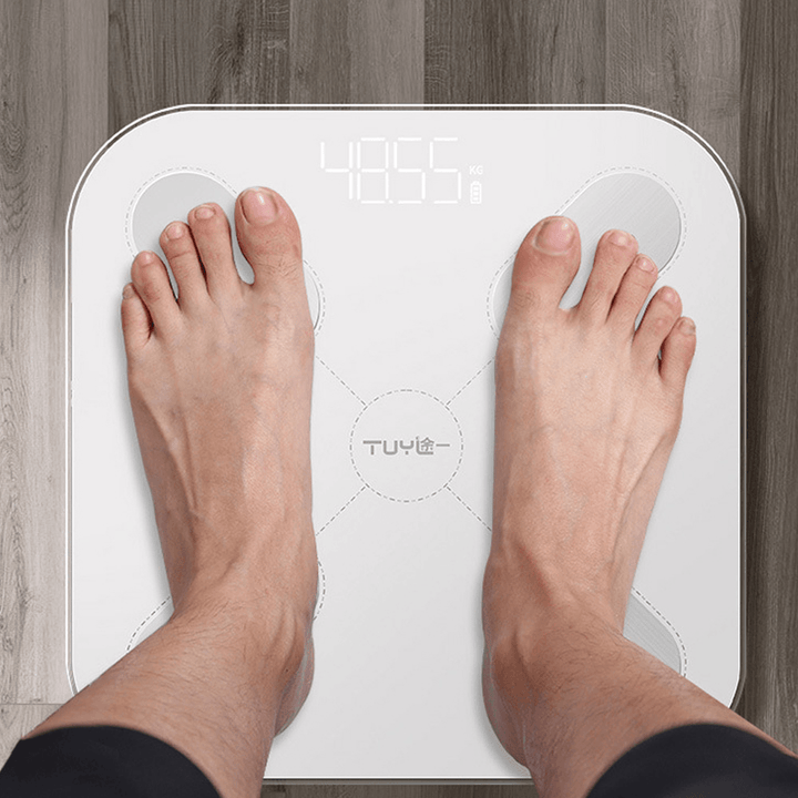 Smart Body Fat Scale Bluetooth APP Weight Scale 24 Data Monitoring Wireless BMI Body Composition Scale Bathroom Scale - MRSLM