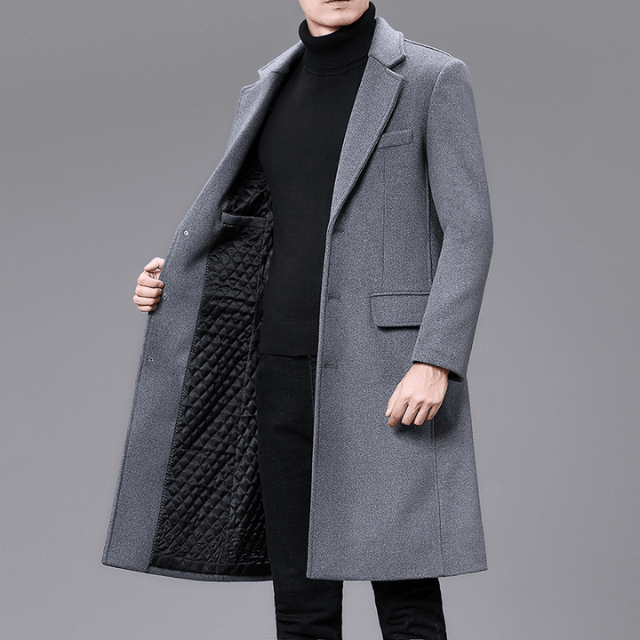 Men Casual plus Cotton Long Coat - MRSLM