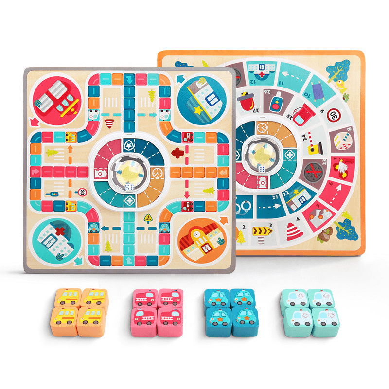 Double-Sided Multifunctional Table Game Children'S Parent-Child Interactive Toy Puzzle - MRSLM