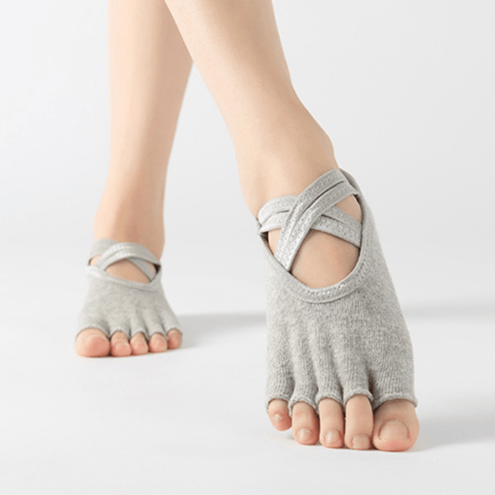 Women'S Terry Yoga Socks Five Finger Socks - MRSLM
