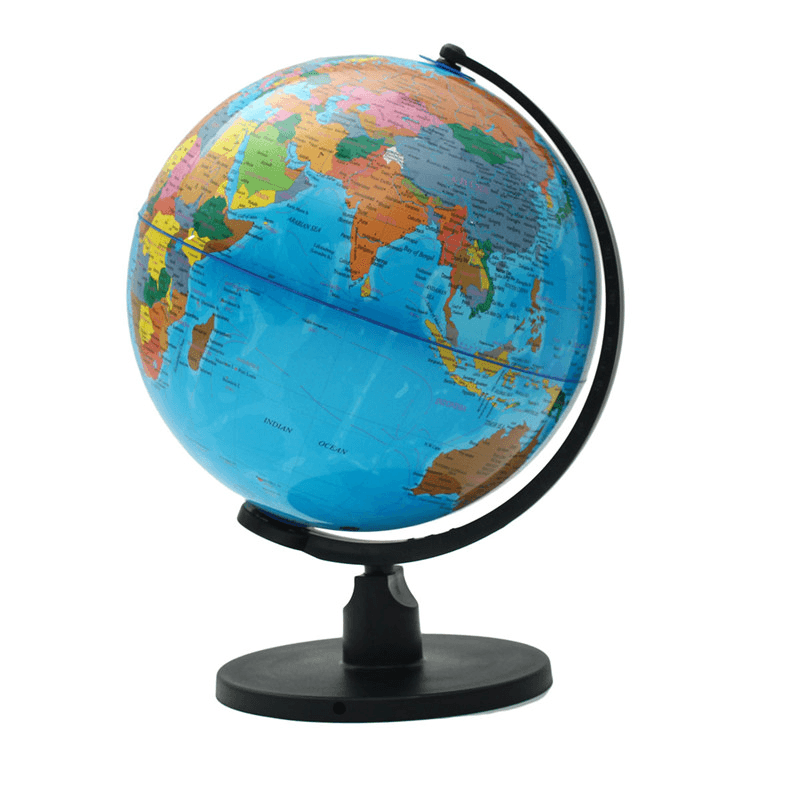 25Cm Rotating World Earth Globe Atlas Map Geography Education Xmas Gift - MRSLM