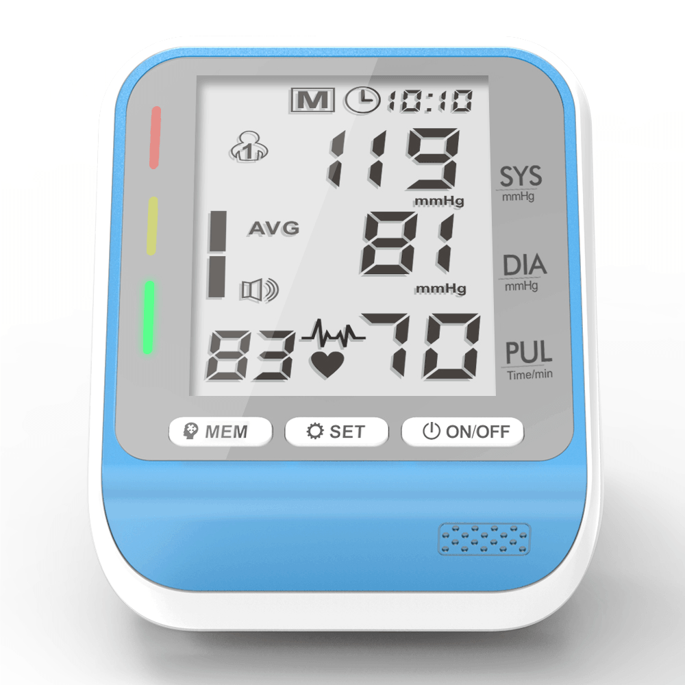 Wrist Blood Pressure Monitor Portable Household Sphygmomanometer Electronic Heart Rate Pulse Tonometer Meter - MRSLM