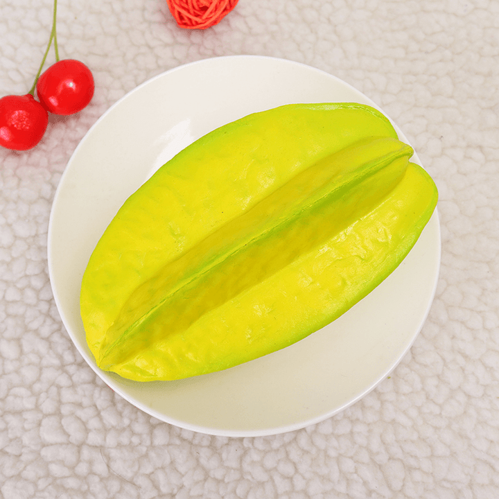 15CM Carambola Slow Rising Squishy Fruit with Packaging Collection Gift Soft Toy - MRSLM