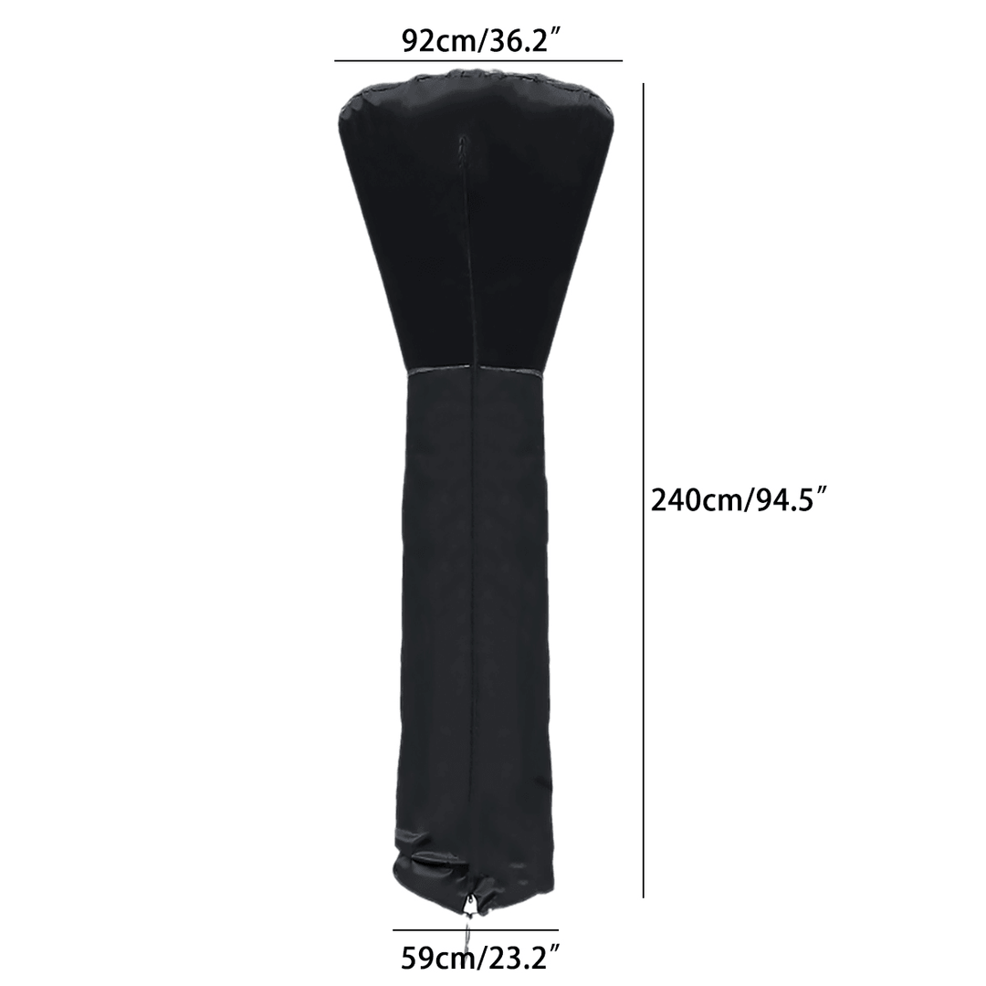 Outdoor Garden Patio Heater Dust Protective Cover Waterproof Furniture Protector Winter Heater Cover 210D Oxford Cloth - MRSLM