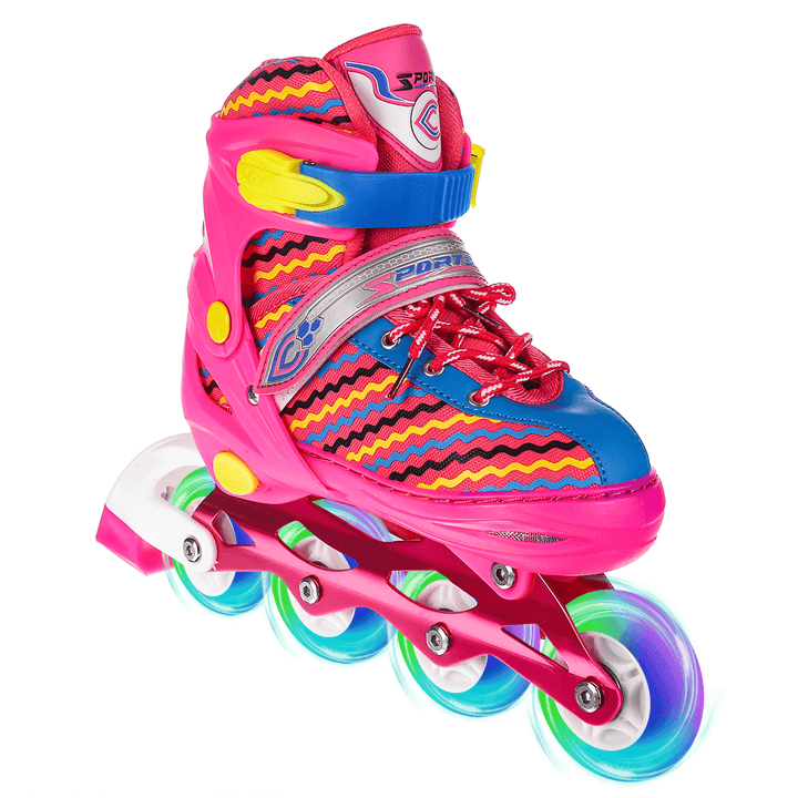 Adjustable Inline Skates Winter Snow Speed Skates Straight Row Skates Breathable Comfortable Adjustable Roller Blades for Adult Kids - MRSLM