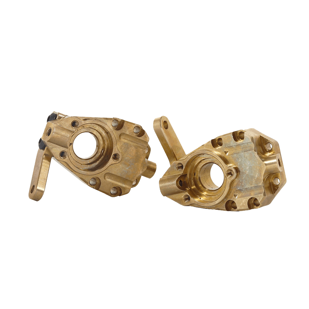 TRX-4 Brass Front Axle Seat C, Steering Cup Inner Cover, Axle Housing Cover, Brass Counterweight - MRSLM