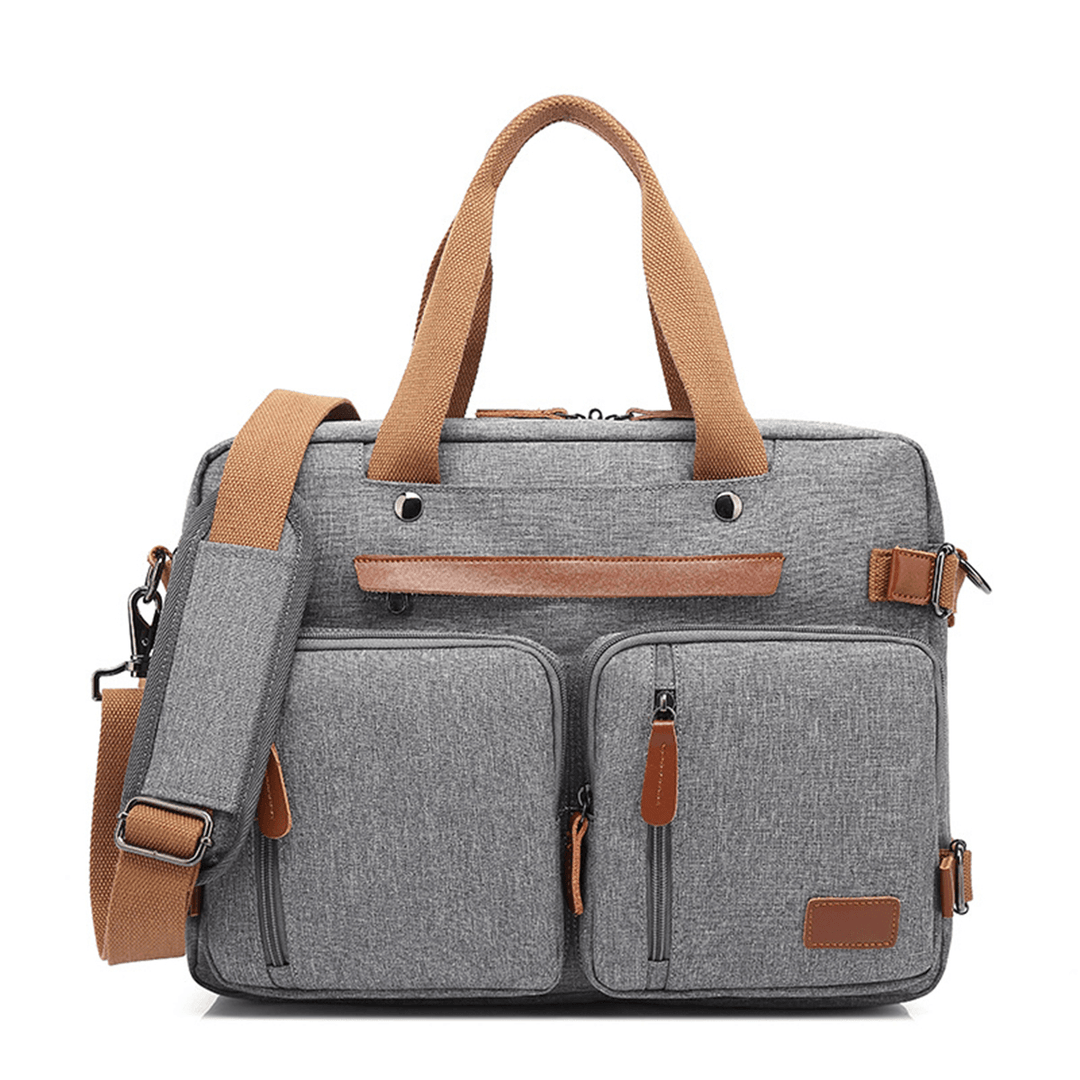 2 in 1 Nylon Rucksack 15.6/17.3Inch Laptop Bag School Backpack Handbag Business Handbag - MRSLM