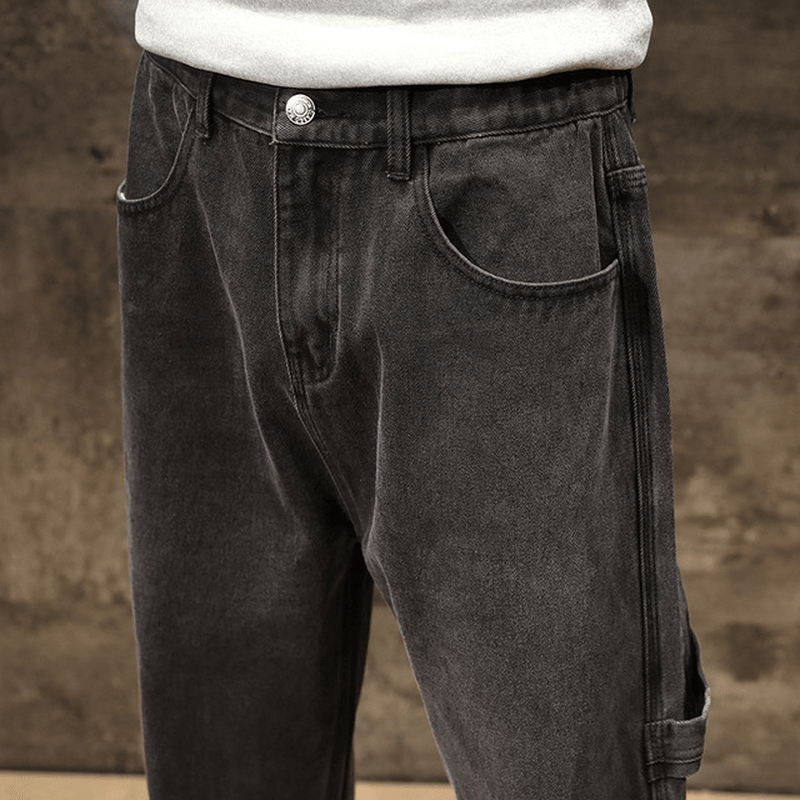 Season New Jeans Men Loose Feet Harem Pants plus Fertilizer XL Wind Trend Youth Casual Trousers - MRSLM