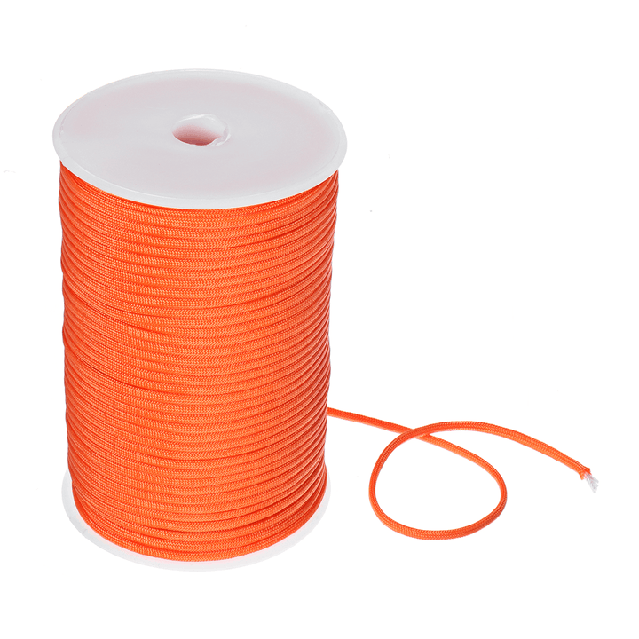 100M Outdoor Camping Tent Rope 9 Strand 550 Military Standard Parachute Rope Cord Lanyard for Hiking Camping - MRSLM