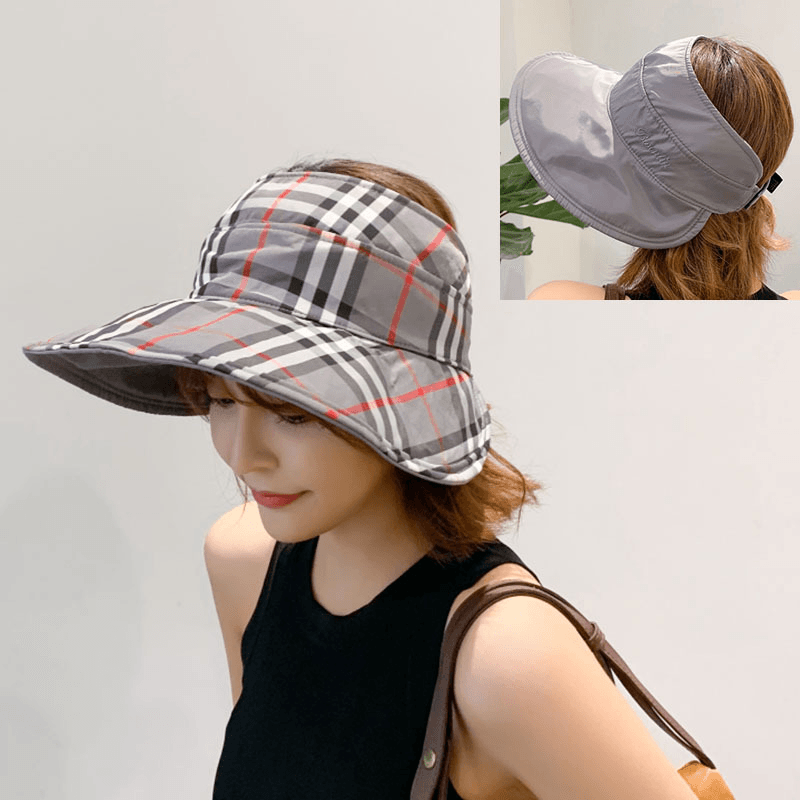 Double-Sided Multi-Purpose Lattice Top Hat Cover Face Anti-Uv Cap - MRSLM