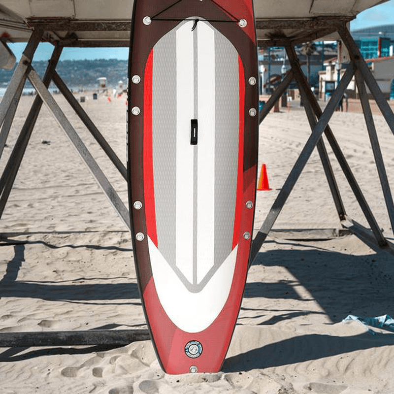 [US Direct] SUPZOOM Inflatable Surfing Paddle Board EVA Non-Slip Inflating Stand-Up Surfboard Light Weight Portable with Pump Paddle Bag Max Load 125Kg - MRSLM