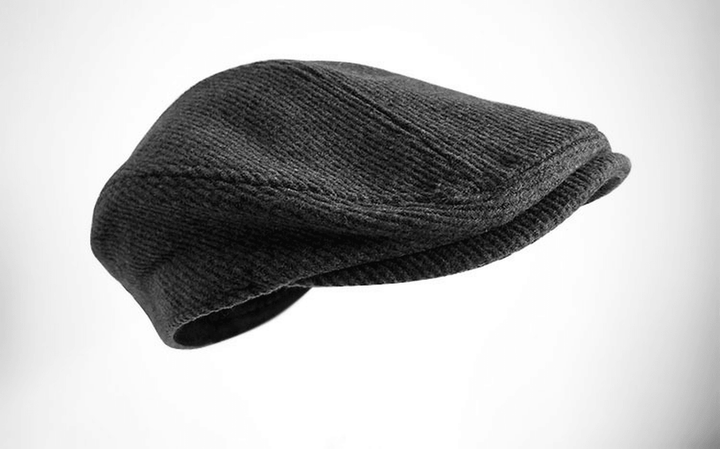 Hat Middle Aged Men'S Retro Literary Hat Beret Black Warm Cap - MRSLM