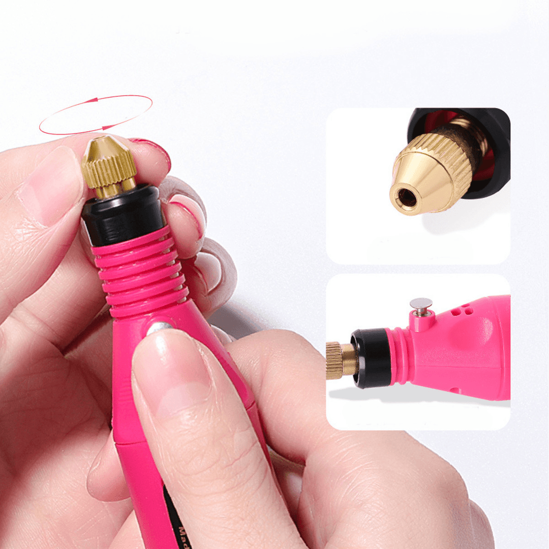 Electric Nail File Drill Kit Polishing Grinder Engraving Pen Manicure Pedicure Machine Tool Set - MRSLM