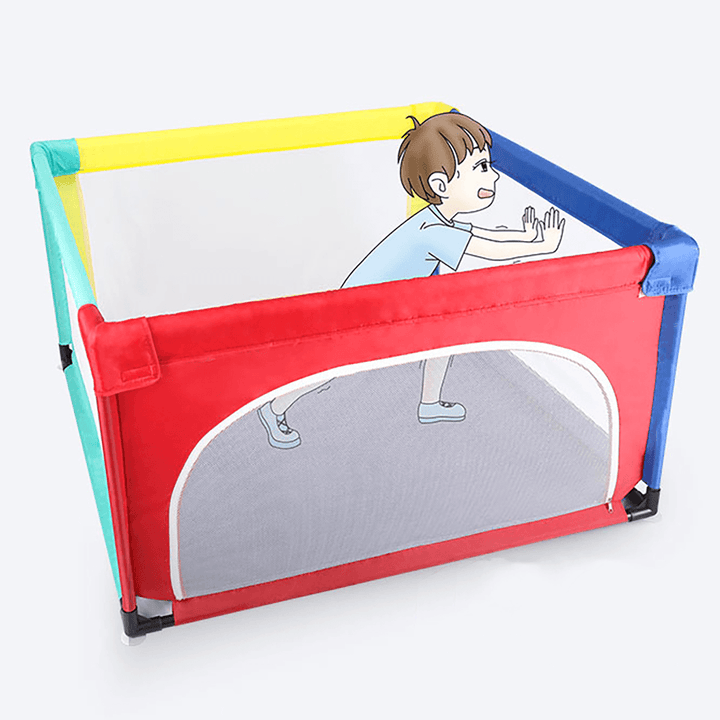 Portable Baby Playpen Extra Large Play Yard for Infants Sturdy Safety Infant Playard Indoor outside Big Toddler Play Pen with Gates - MRSLM