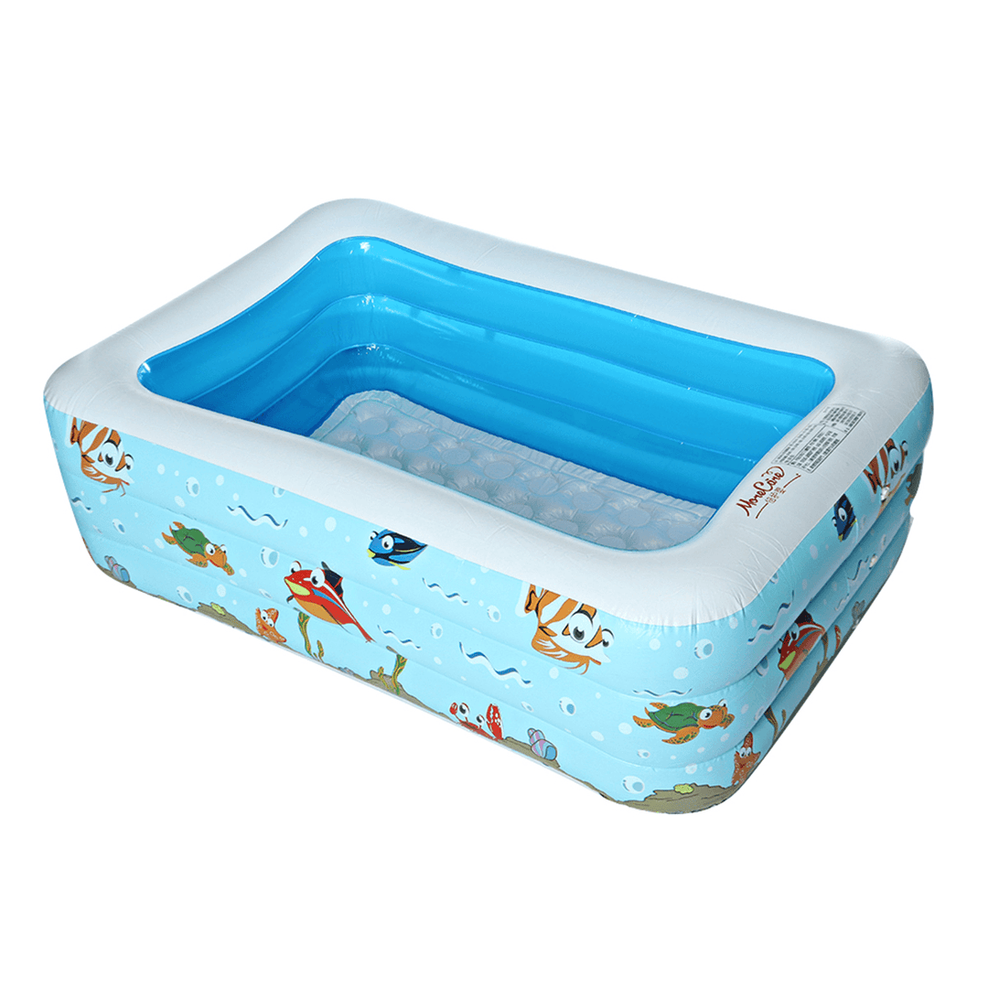 150X110X50Cm Inflatable Swimming Pool Summer Outdoor Garden Family Kids Paddling Pools - MRSLM