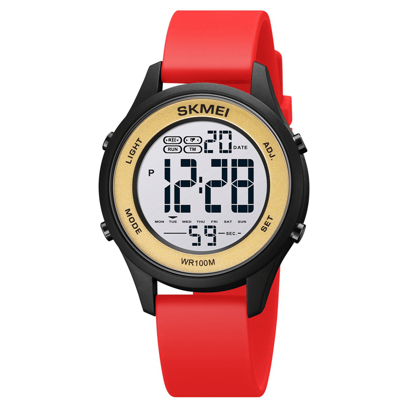 SKMEI 1758 Fashion Multifunction Watch Luminous LED Display Date Alarm Clock Digital Watch - MRSLM