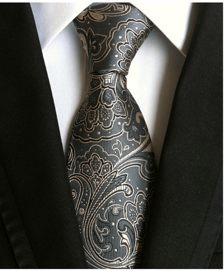 Men S Tie 8Cm Business Gentleman British Formal Wear - MRSLM