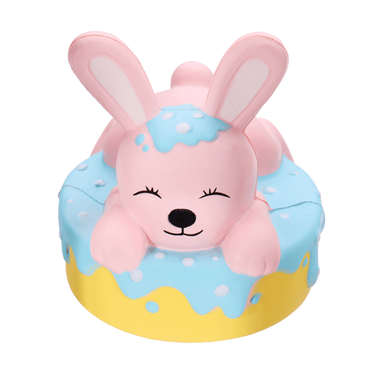 Oriker Squishy Rabbit Bunny Cake Cute Slow Rising Toy Soft Gift Collection with Box Packing - MRSLM
