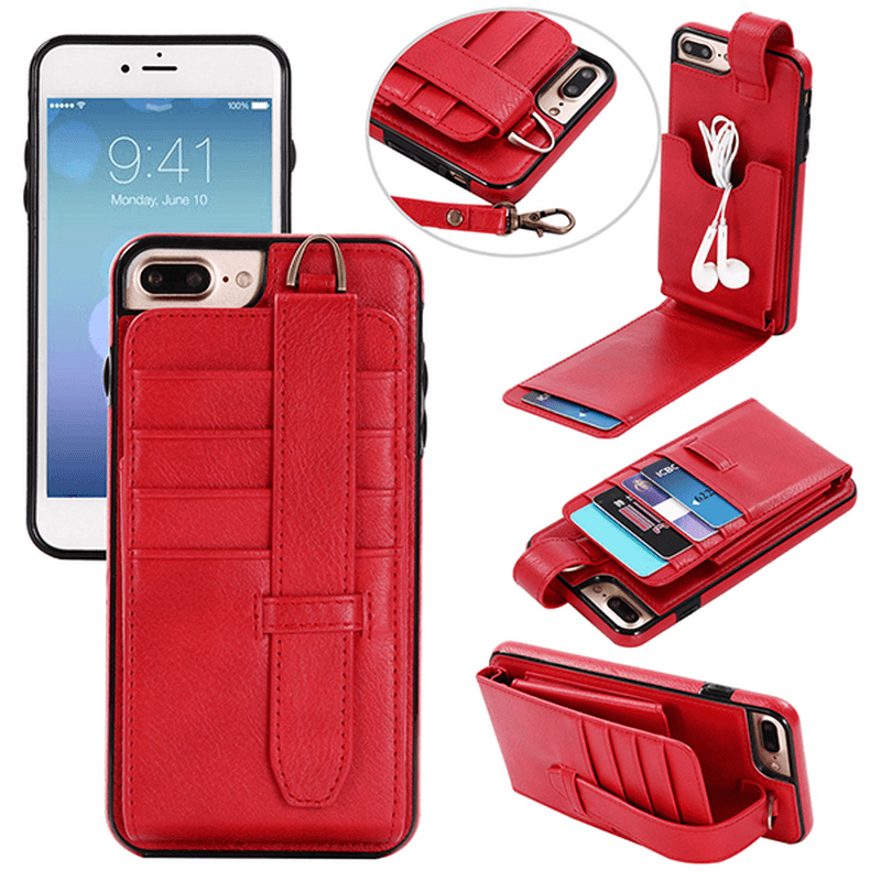 Genuine Leather Multifunctional Iphone6/6S/6 Plus/6S Plus/7/7 plus Case Wallet Card Holder Phone Bag - MRSLM