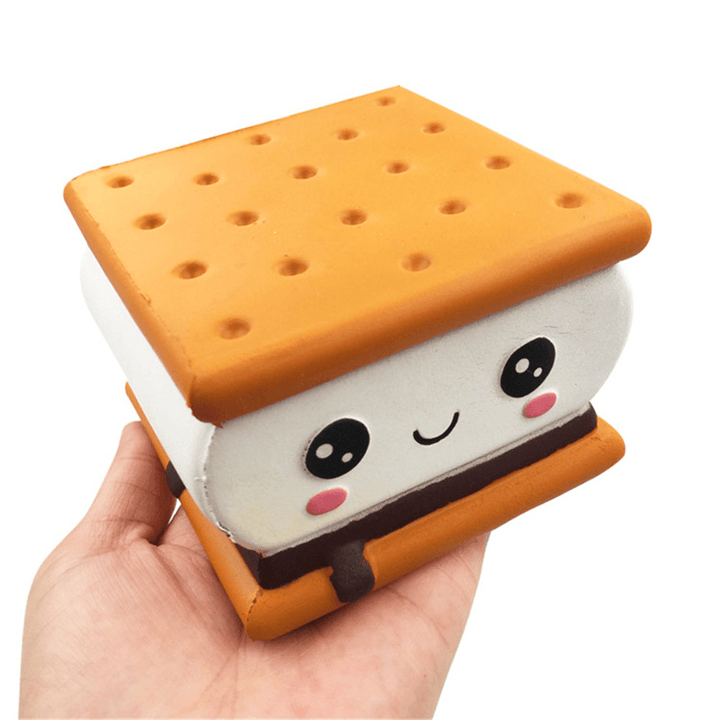 Gigglebread S'More Chocolate Biscuit Squishy 9.5*9*6CM Licensed Slow Rising with Packaging Collection Gift - MRSLM