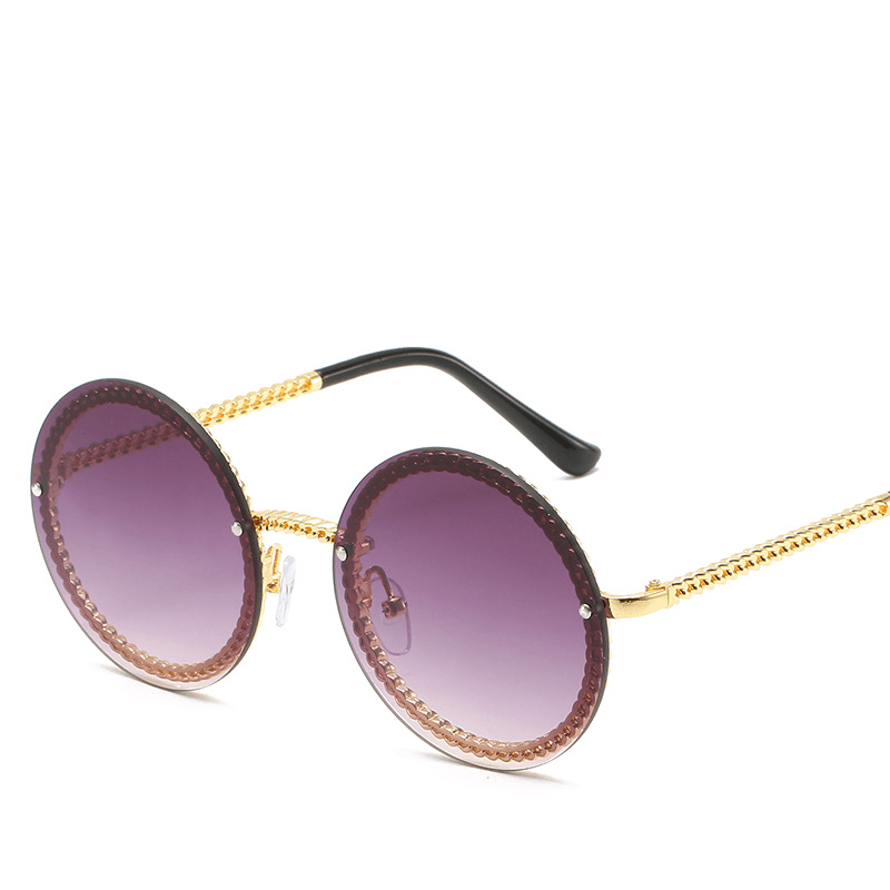 Metal Chain European and American Hot Style Sunglasses Frameless Can Be Equipped with Chain - MRSLM
