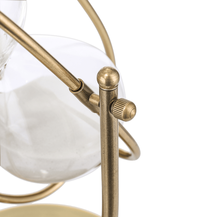 60Min Hourglass Timer Bronze Rotation Sand Glass Countdown Home Office Decorations - MRSLM