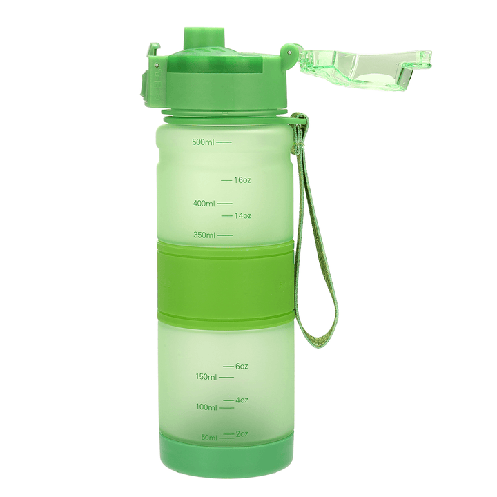500ML Food Grade TRITAN Water Bottle Bouncy Lid Sports Bottle with Filter Portable Fitness School Yoga for Kids Adults - MRSLM