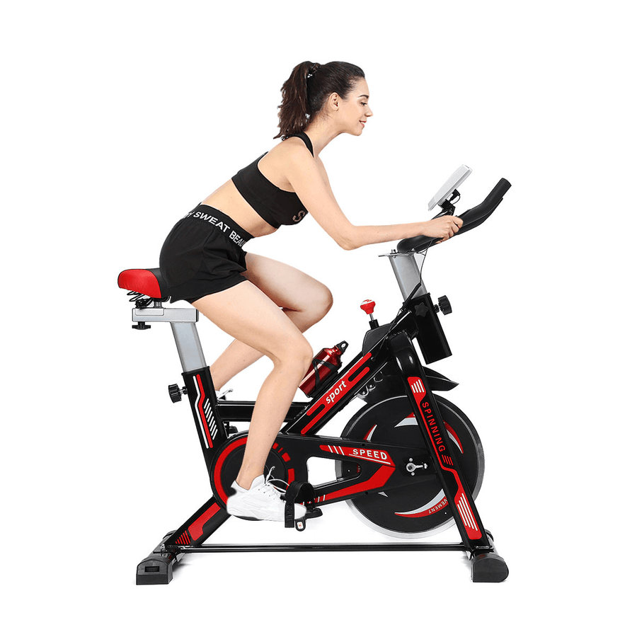 Multifunctional Aerobic Bike LED Display Cardio-Workout Home Cycling Bike Heavy Duty Spin Bike Indoor Fitness Equipment - MRSLM