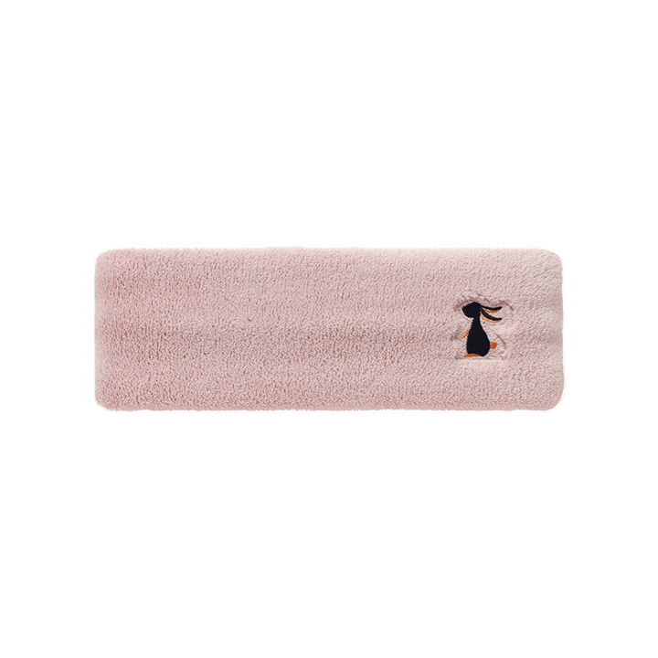 Elastic Headband Makeup Wash Face Double Coral Fleece Women'S Spa Bath Shower Headwear - MRSLM