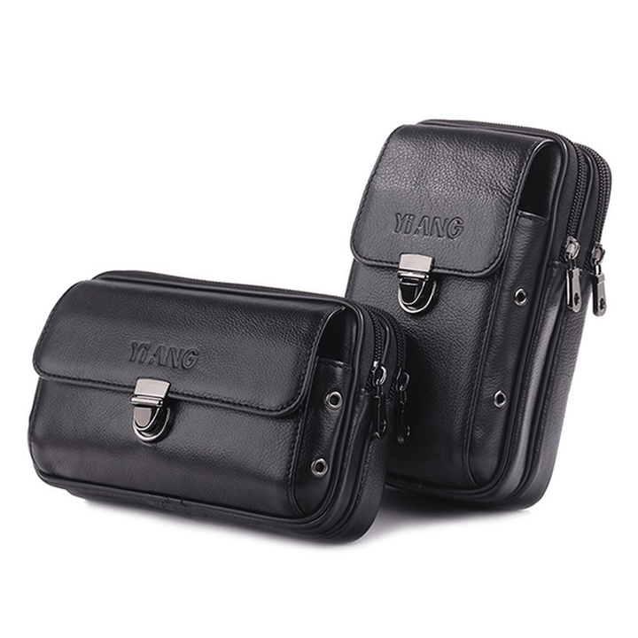 Waist Pack Travel Leather Messenger Bag Cellphone Phone Cases Pouch Holsters - MRSLM