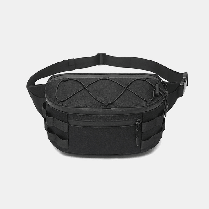 Men Oxford Multi-Carry Anti-Theft Multi-Pocket Waterproof Casual Crossbody Bag Chest Bag Sling Bag - MRSLM