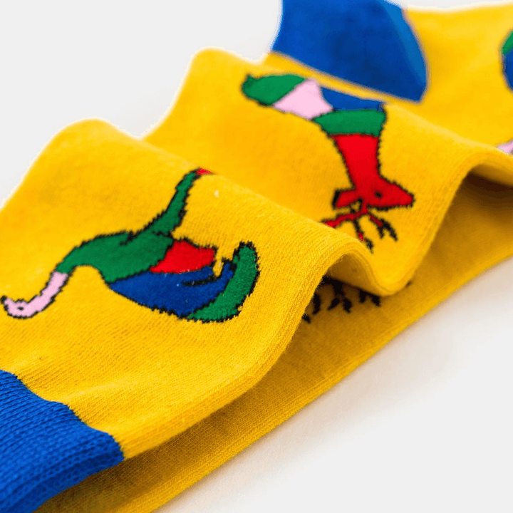 Unisex Animal Series Pattern Colourful Patchwork Color Cute Tube Socks - MRSLM
