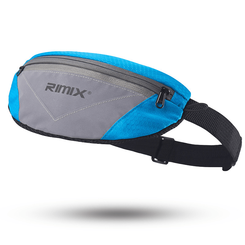 RIMIX Reflective Running Waist Bag Waterproof Outdoor Sports Climbing Fitness Storage Bag Belt Pack - MRSLM