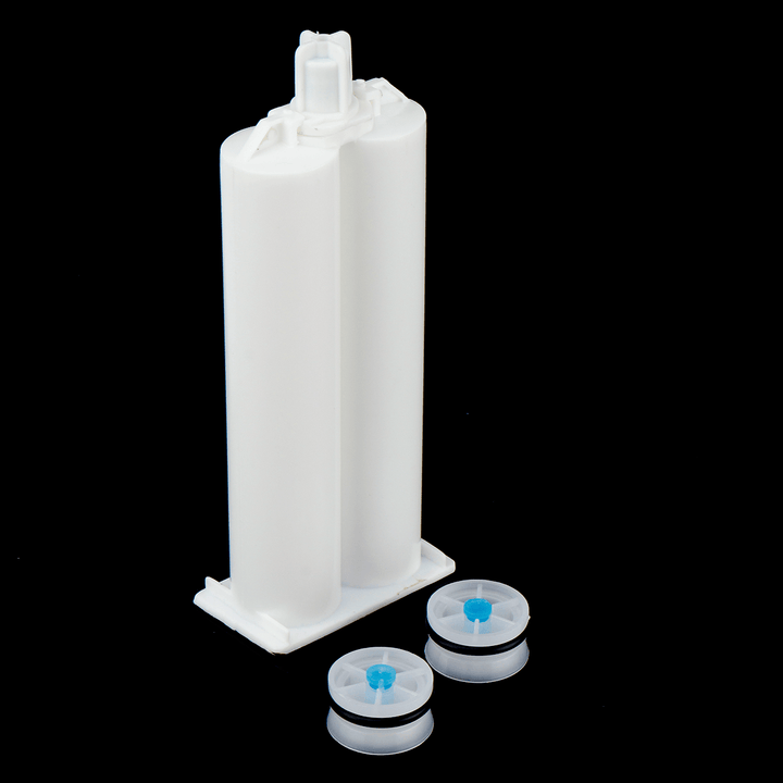5Pcs/Set 50Ml 2:1 AB Glue Tube Dual Glue Cartridge Two Component Dispenser Tube with Mixing Tube Mixing Syringe for Industrial Glue Applicator - MRSLM